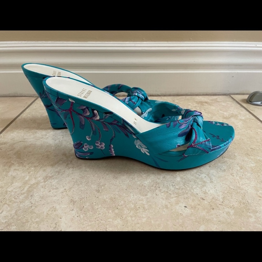 Stuart Weitzman Wedge Sandal - Picture 2 of 8